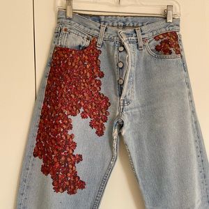 Vintage painted Levi’s
